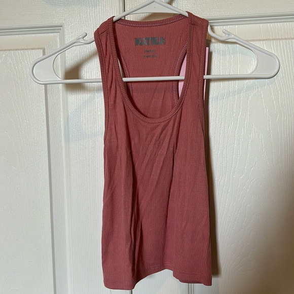 NWT, Katie J NYC, Girls, Mandi Rib Tank in mauve pink - Picture 1 of 5